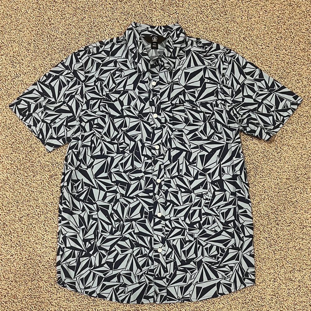 Volcom Abstract Blue Men's Shirt